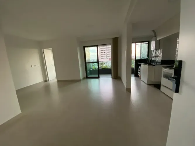 Alugo apartamento com 64m2, 1 suíte e 1 escritório no Poço - Recife - PE