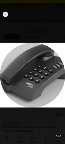 Telefone Intelbras Pleno com fio ? usado