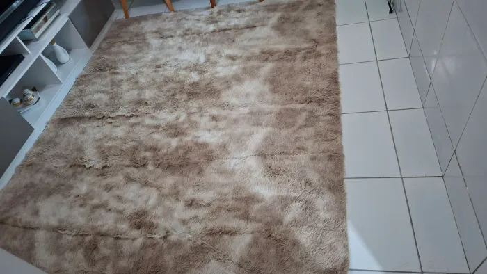 Tapete felpudo 2X1,5 sala de estar bege