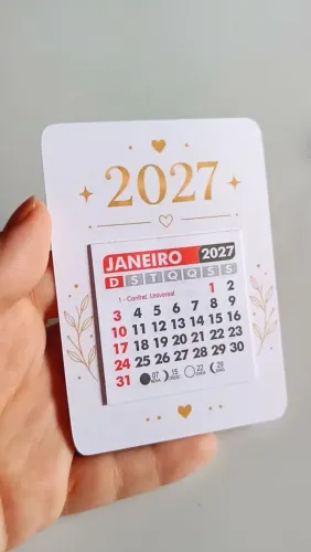 kit com 50 Calendario com íma