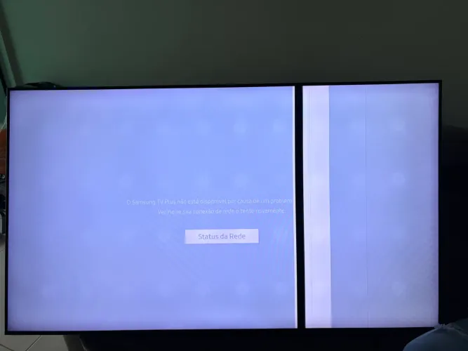 Tv Samsung smart 55? com faixa preta na tela