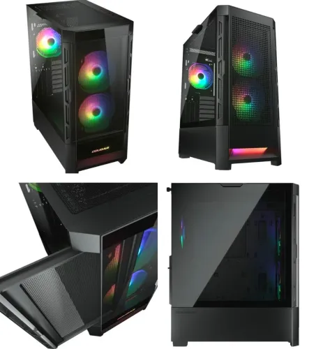 Gabinete Cougar DuoFace RGB Fans ARGB NOVO LACRADO