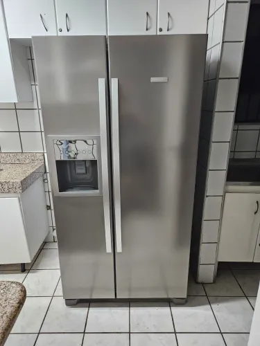 Geladeira electrolux side by side inox