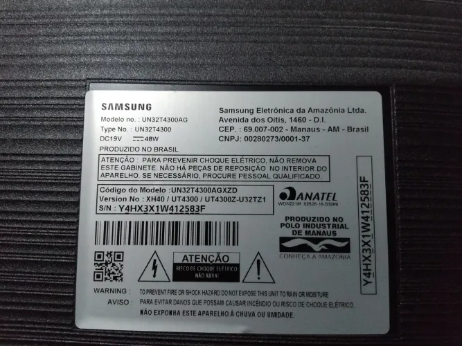 Tv Samsung 32 pol com defeitos