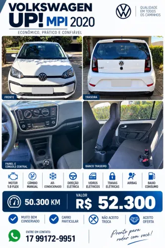 Volkswagen Up! 1.0 Total Flex 12V 5P 2020