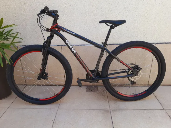 Bicicleta Caloi Vulcan Cinza Aro 29