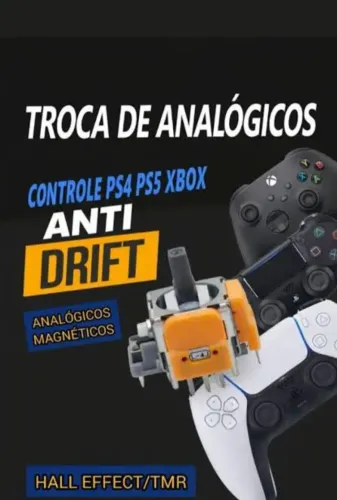 Playstation, xbox Analógicos hall effect 