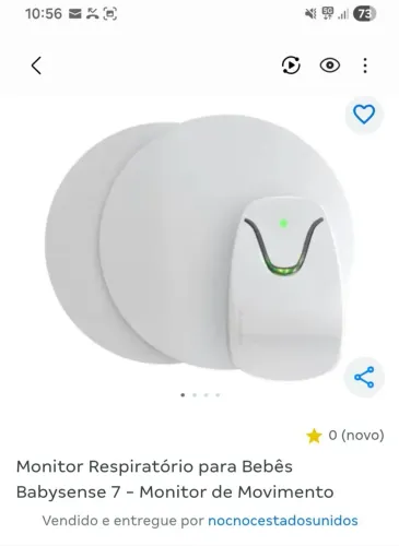 Monitor Respiratório bebê.