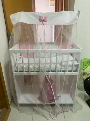 Mini berço + carrinho de bebê 