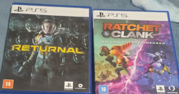 02 JOGOS PARA PS5, praticamente novos.