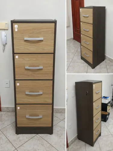 Arquivo com gavetas em MDF