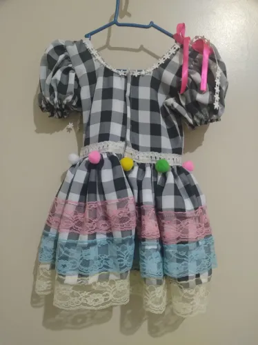 Vestido festa junina infantil