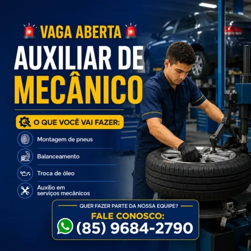 Vaga p/ Auxiliar de Mecânico