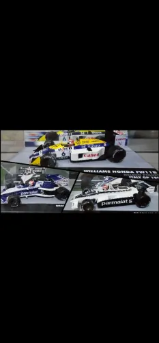 3 miniaturas de PIQUET (Tri Mundial) F1 - 1:43