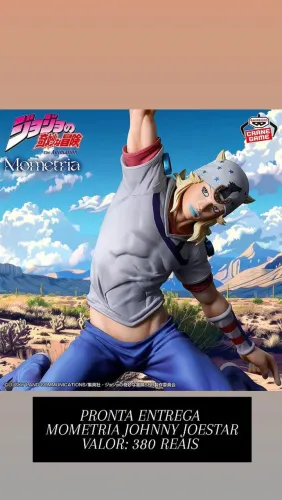 Estátua Bandai Banpresto Johnny Joestar - Jojo's <br><br>Zeppeli - Jojo's