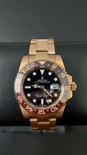 Relógio Rolex GMT Rootbear Rose 
