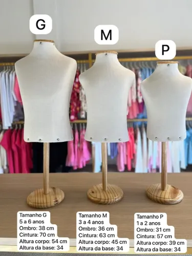 Manequim Infantil Busto Loja Vitrine Logista Botique.