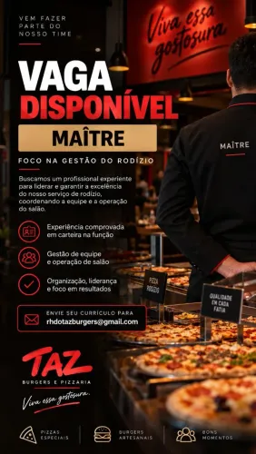Vaga para Maître