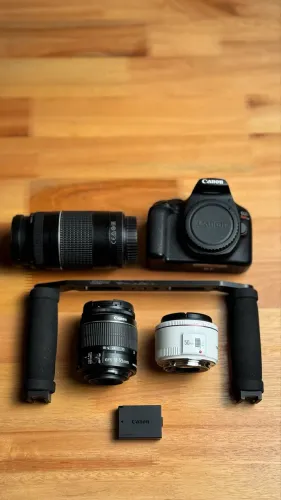 Canon T7i Kit Completo com 3 Lentes - Estado de Nova - Não Aceito Trocas