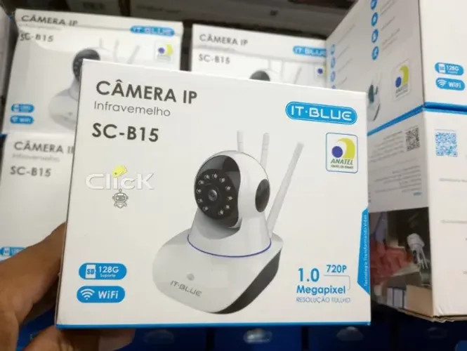 Câmera De Vigilância Ip Infravermelho Wifi 3 Antenas Cor Branco