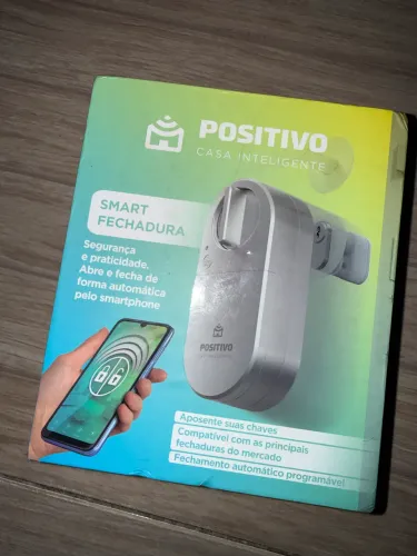 Fechadura Digital Smart Inteligente Positivo Wi-fi Prateada