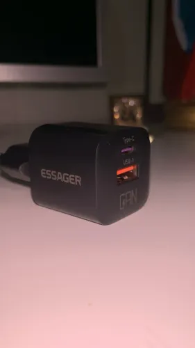 Carregador USB-C Essager GaN 20W PD QC 3.0 Original