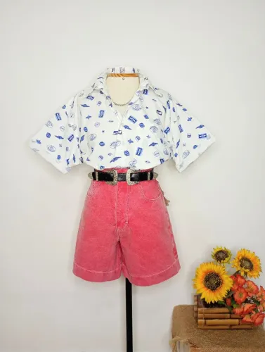 Shorts Jeans Hamuche Vintage - NOVO - com etiqueta