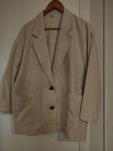 Blazer de linho bege G