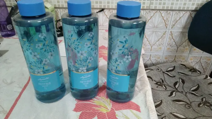 3 Aquavibe Refrescante Pretty BLUE 1L ( Novos)