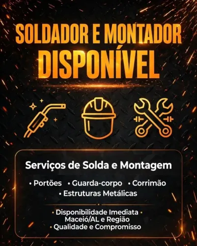 Soldador e montador