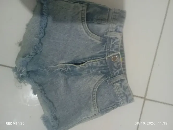 Short e saia infantil