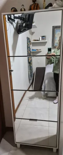 Sapateira Pequim 4 portas basculantes com espelho