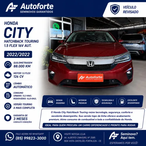 Honda City Hatchback Touring 1.5 Flex 16V Aut. 2022