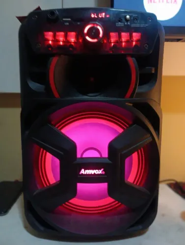 Caixa de Som Acústica Bluetooth Bivolt Amvox ACA221 Gigante II