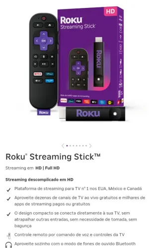 Roku com comando de voz