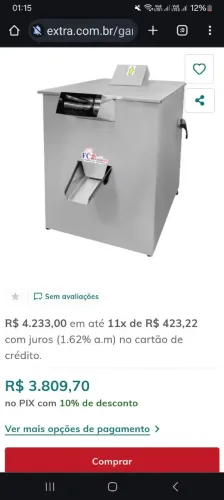 Maquina de moer Cana alugo por esse valor se quiser comprar vem negóciar