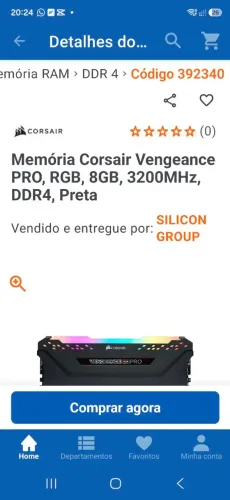 Memoria desktop 8GB DDR4 pro 3200mhz
