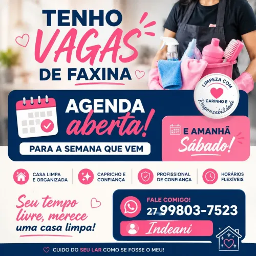 Diarista faxineira