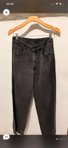 Calça wide leg preta