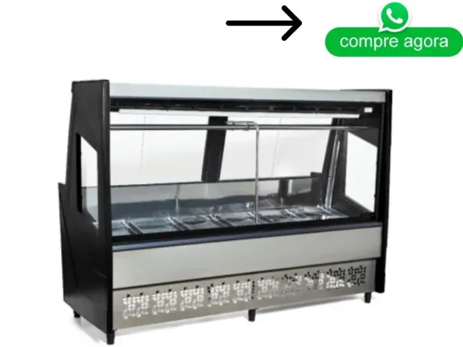 Balcão de Açougue 2M Preto Polar 127v