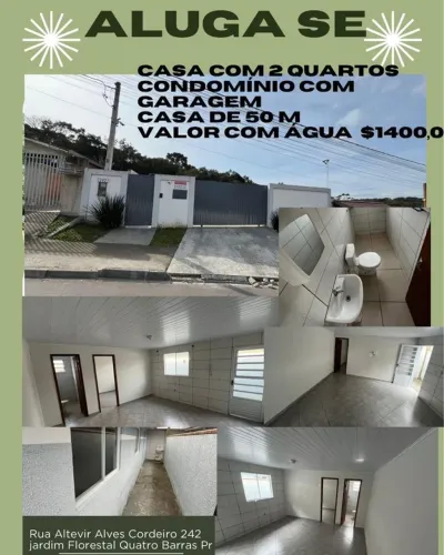 Casa em Condomínio com 2 Quarto(s) e 1 banheiro(s) para Alugar, 50 m² por R$ 1400 / Mês