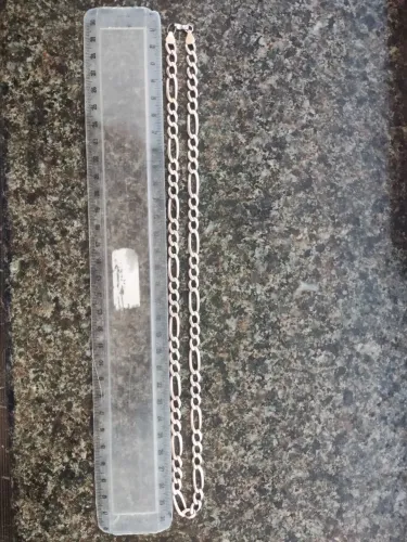 Corrente de prata, 60 cm 7 mm