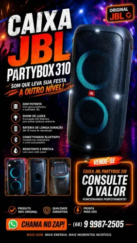 Vende-se caixa jbl partybox 310 original