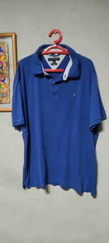 Polo Tommy Azul XL - Pouco Uso
