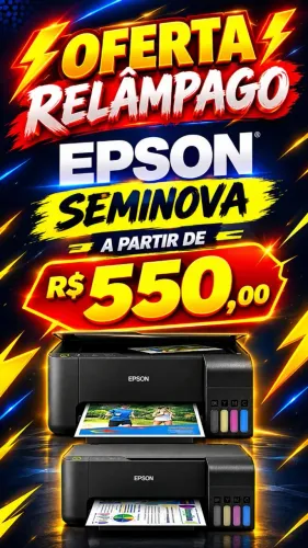 ? Impressoras Seminovas Multifuncionais a partir de R$ 550