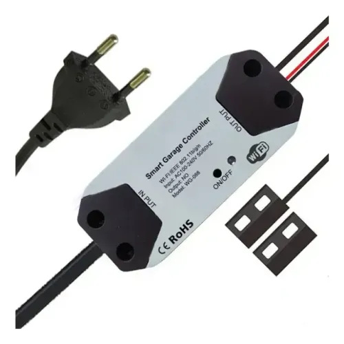 Controlador Inteligente para Porta de Garagem WiFi - Compatível com Alexa