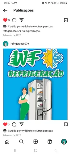 Serviço de gás de geladeira