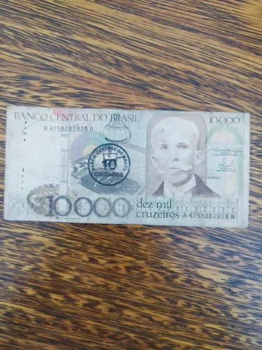 Nota Antiga de Dez Mil Cruzeiros