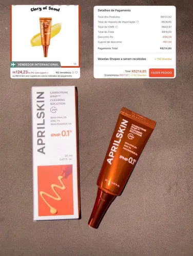 Solução de limpeza Carrotene (skincare coreano)