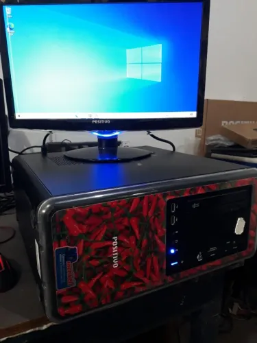 Computador Positivo, 4gb de memoria, 500gb hd, Windows 10, Monitor 18 polegadas